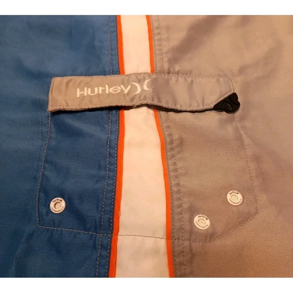 hurley mens swim trunks Blue And Grey A1‎